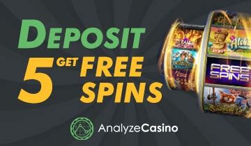 £5 Deposit Casino Sites: Deposit 5 get Free Spins with Bonus Money.